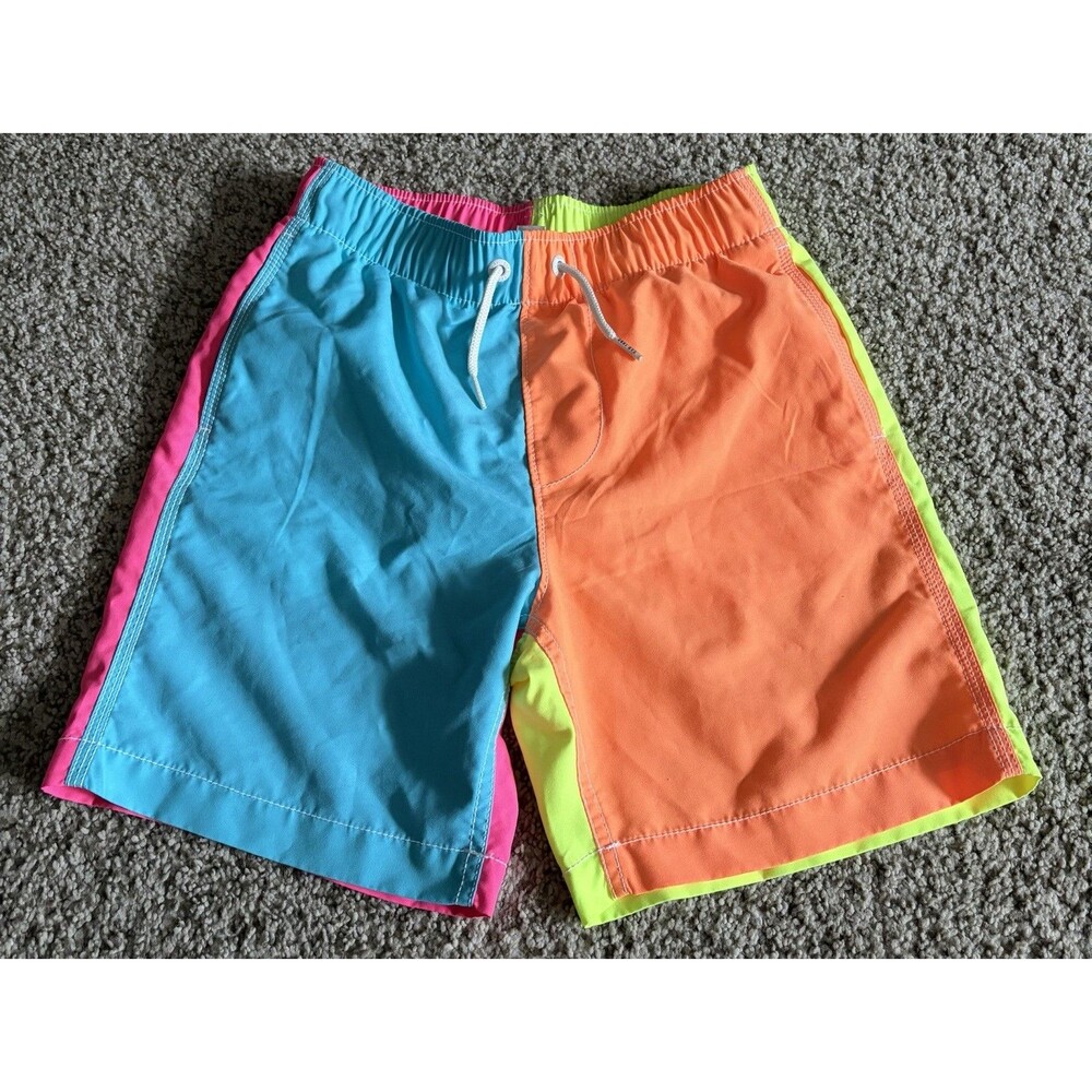 Youth Boys Gap Neon Swim Trunks, Large